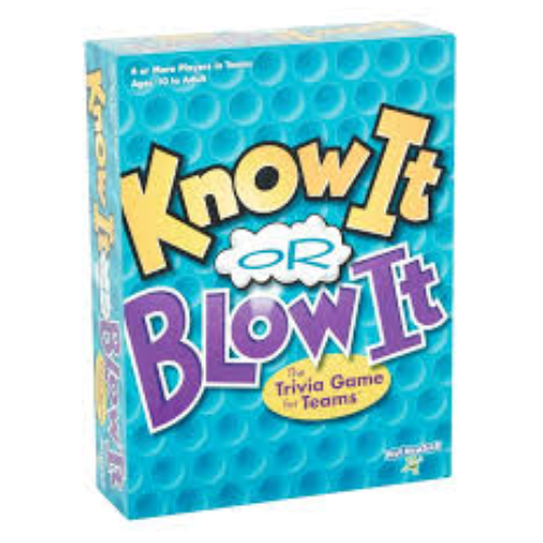 Know it or Blow it 2016 Downloadable Instructions