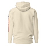 BNB Vintage White Unisex Hoodie with Left Arm Logo