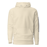 BNB Vintage White Unisex Hoodie with Left Arm Logo