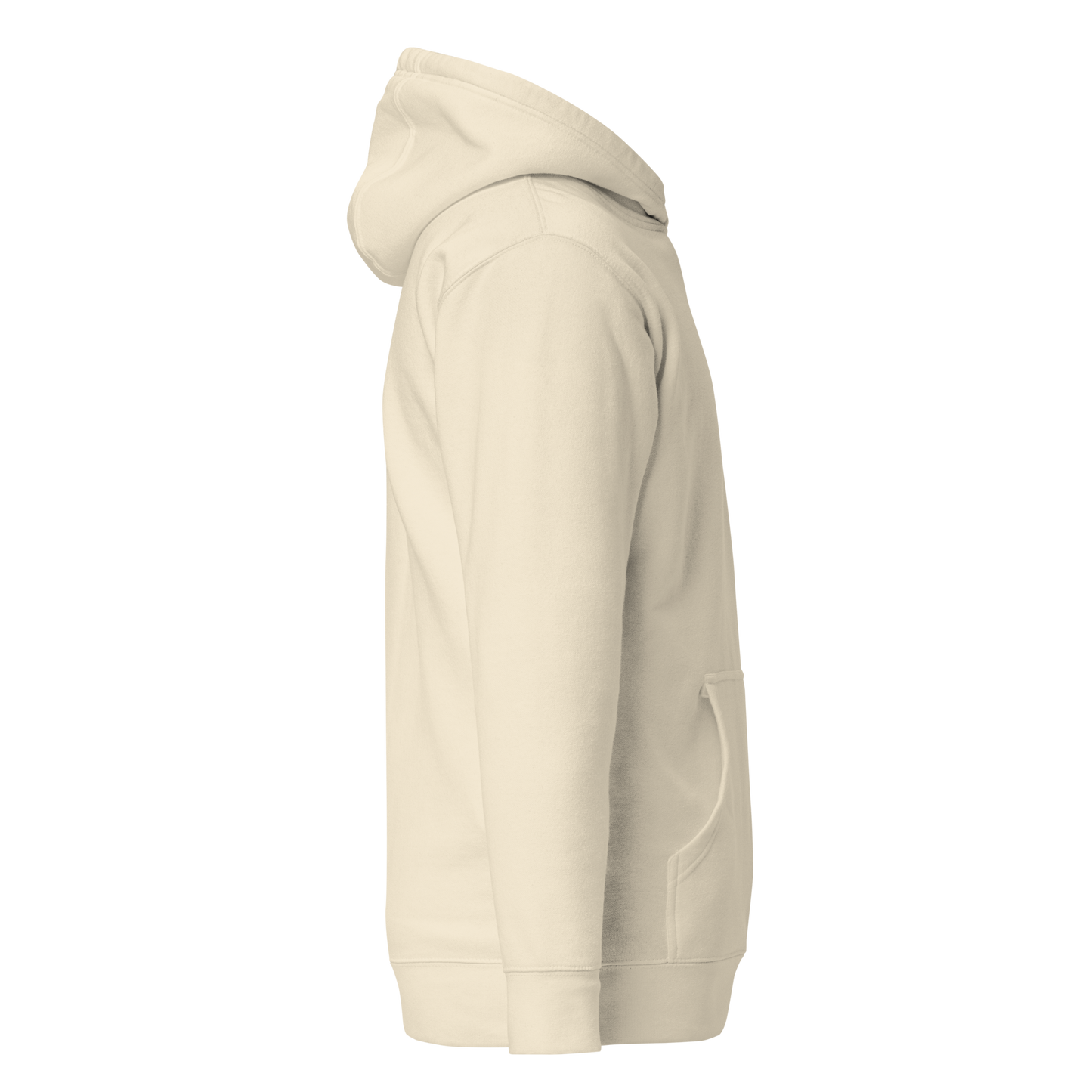 BNB Vintage White Unisex Hoodie with Left Arm Logo
